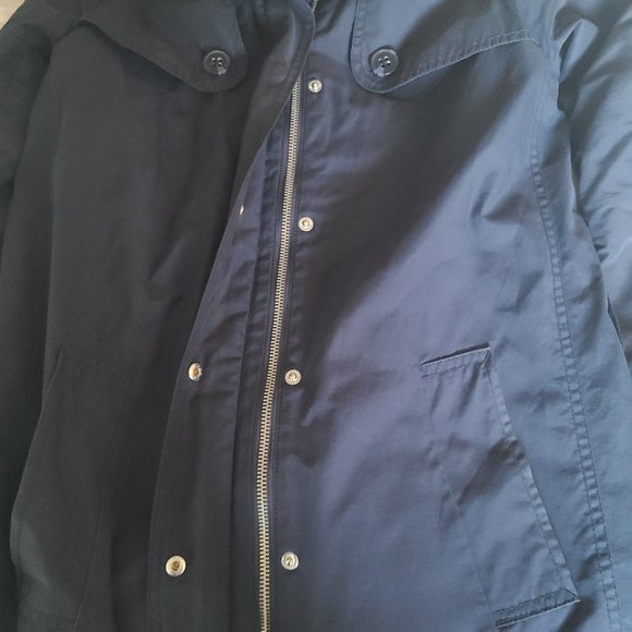 Navy Blue rain coat - Picture 2 of 4